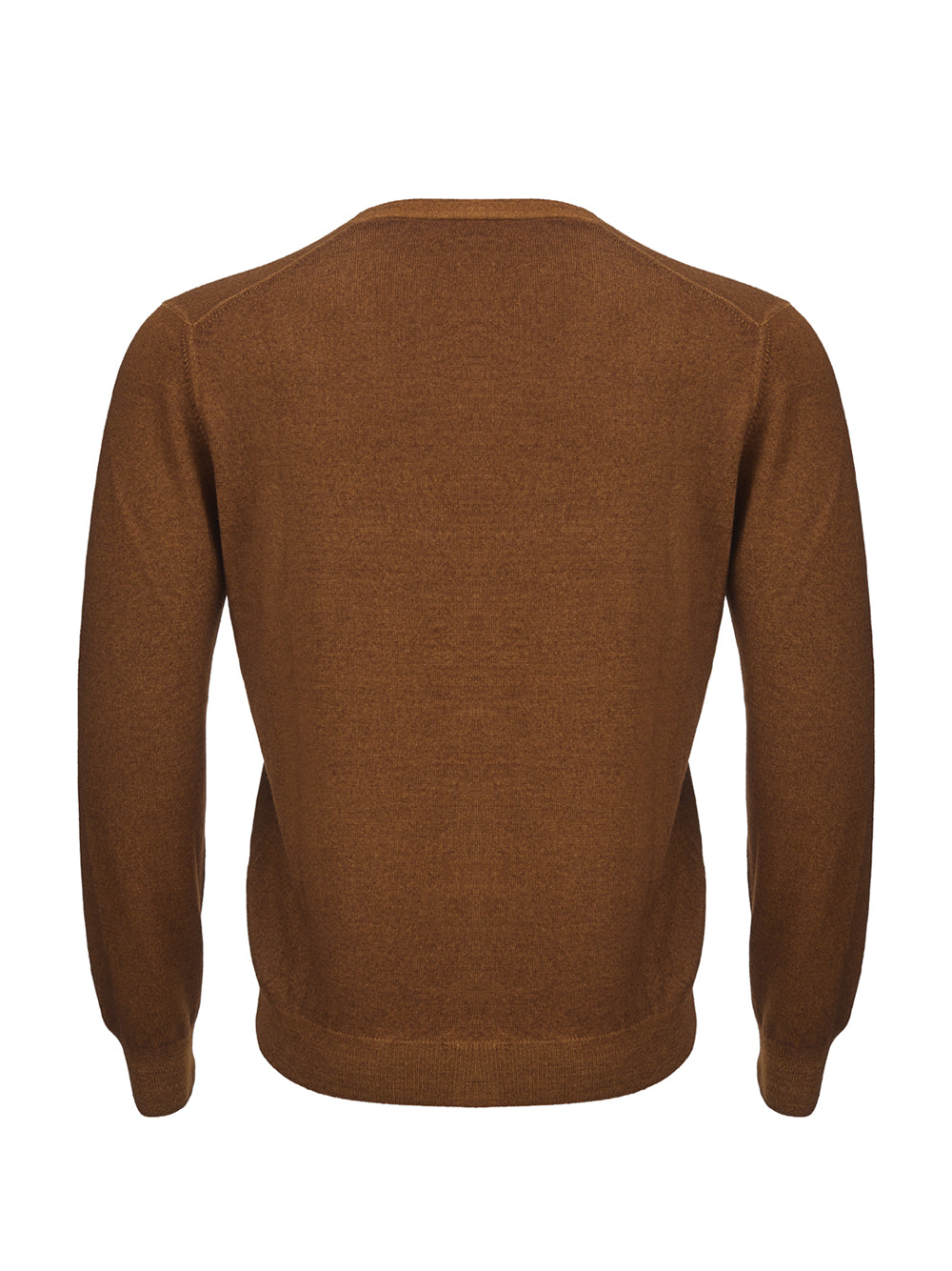 Gran Sasso Elegant Brown Wool Cardigan for Sophisticated Style