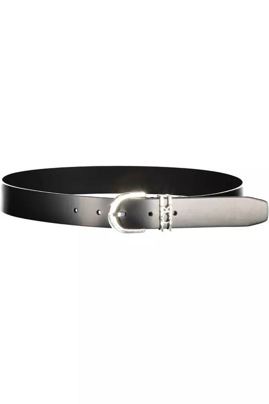 Calvin Klein Elegant Leather Belt with Metal Buckle