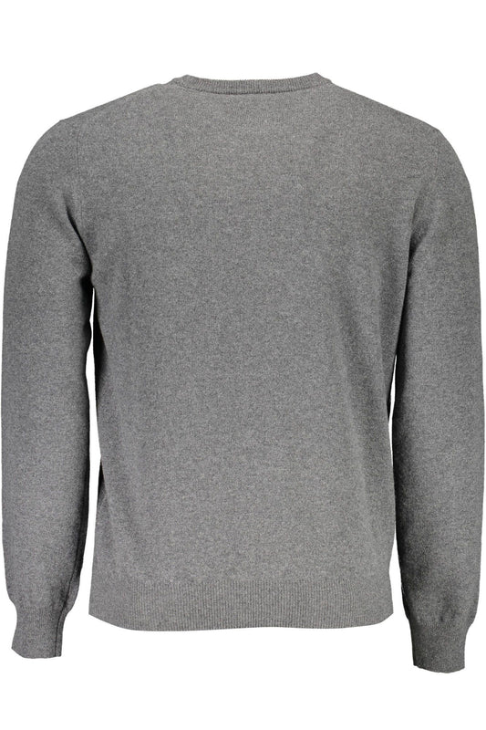 Harmont & Blaine Elegant Gray Wool-Cashmere Men's Sweater