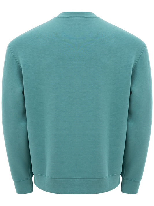 Armani Exchange Elegant White Wool Hooded Cardigan