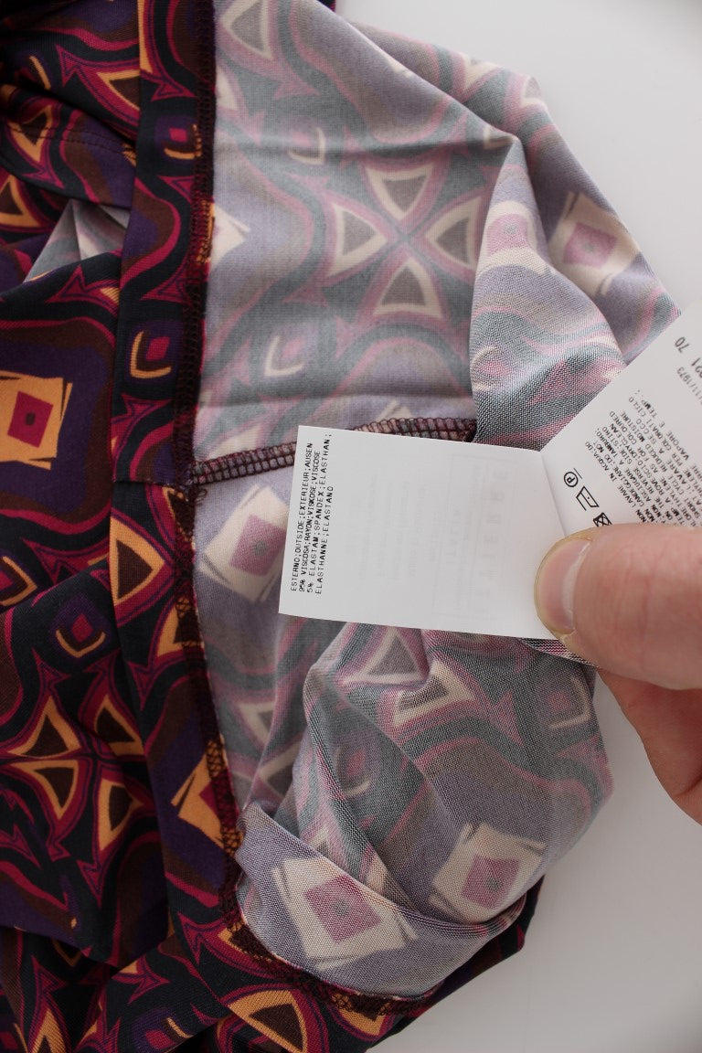 GF Ferre Multicolor Turtleneck Chic Dress