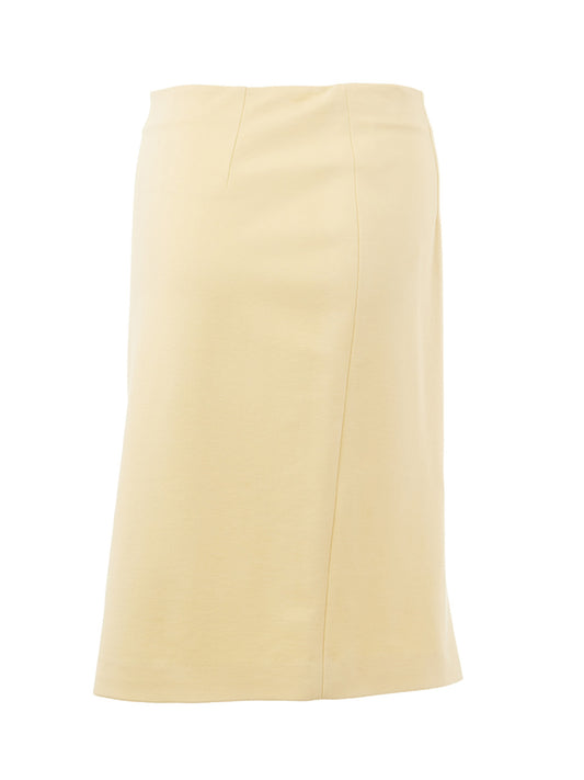 Lardini Elegant Yellow Pencil Skirt