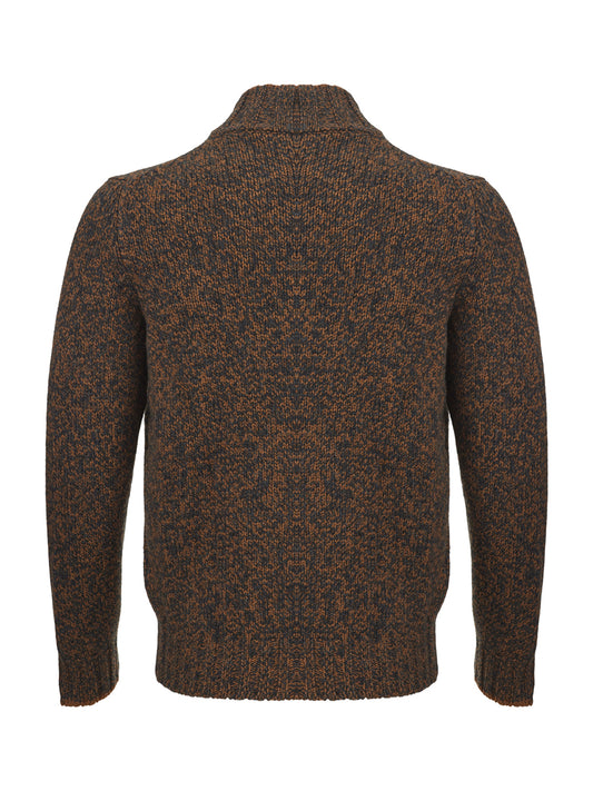 Gran Sasso Elegant Italian Wool Mock Zip Sweater