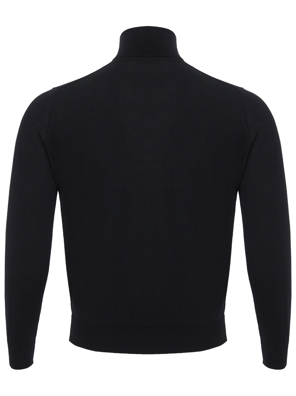 Colombo Elegant Black Cashmere Silk Blend Sweater