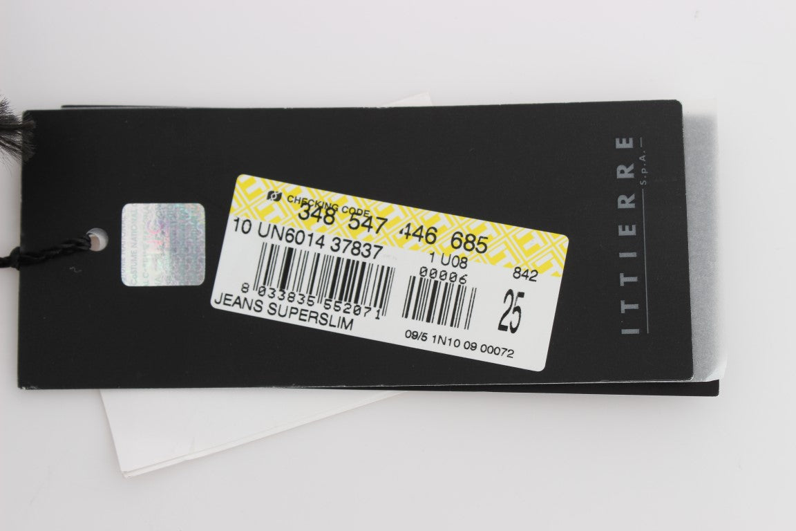 Costume National Sleek Super Slim Gray Jeans