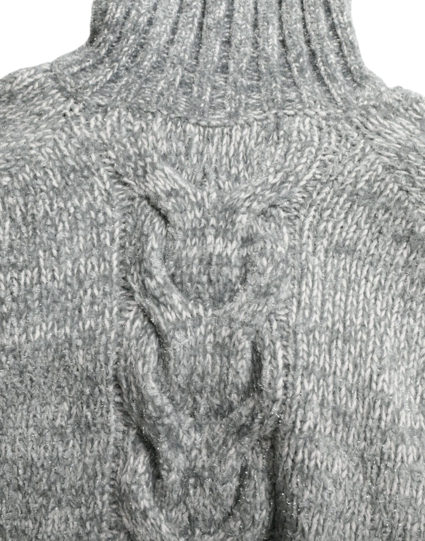 Dolce & Gabbana Gray Cashmere Turtle Neck Pullover Sweater