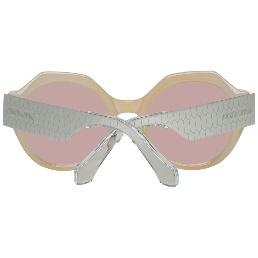 Roberto Cavalli Cream Women Sunglasses