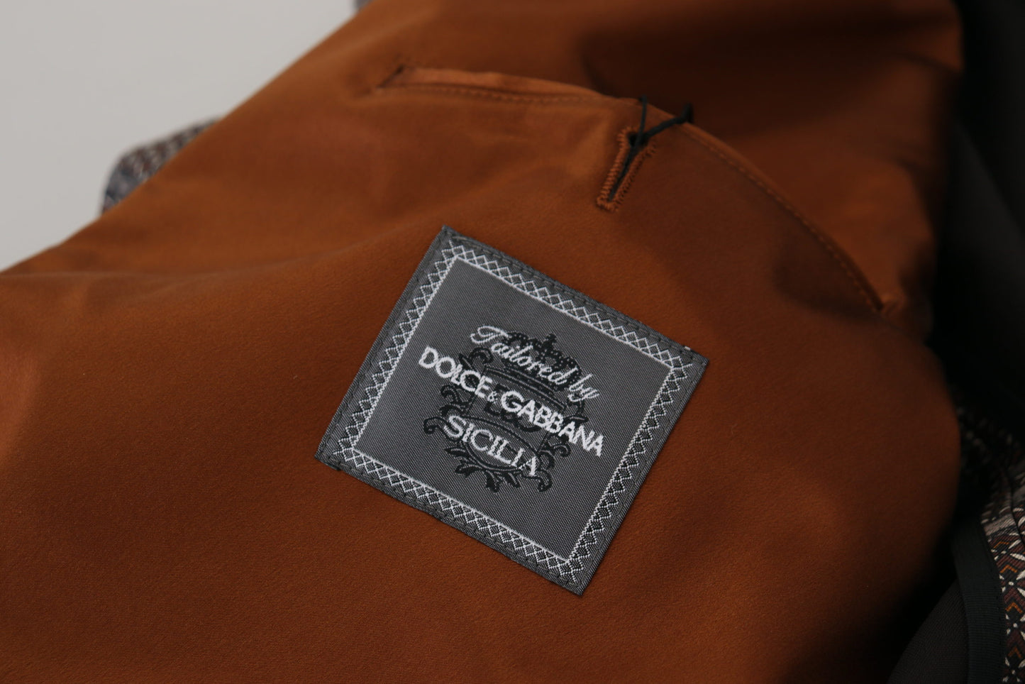 Dolce & Gabbana Bronze Monkey Print Silk Slim Jacket Blazer