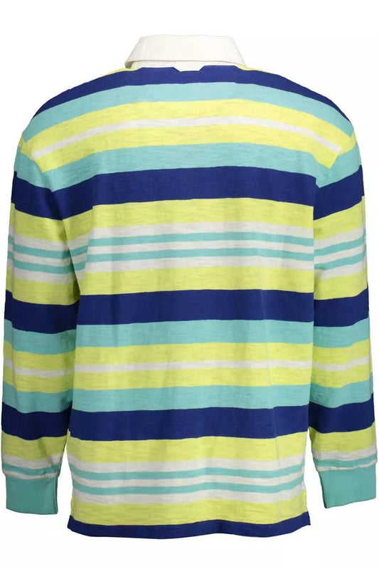 Gant Elegant Long-Sleeved Yellow Polo with Contrasting Details