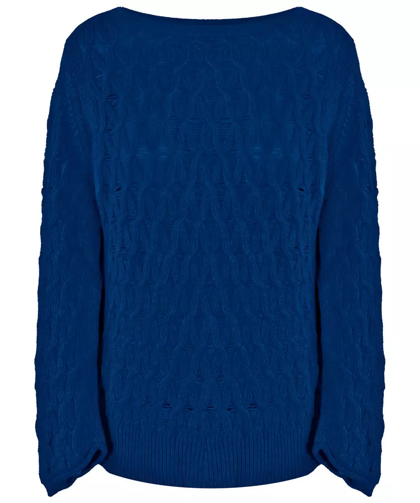 Malo Elegant Wool-Cashmere Boat Neck Sweater