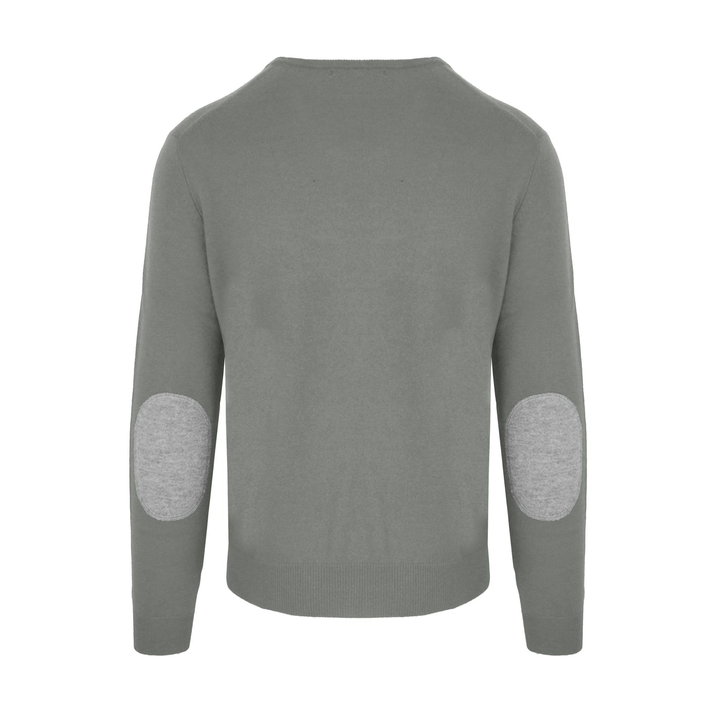 Malo Italian Wool-Cashmere Blend Sweater in Medium Gray