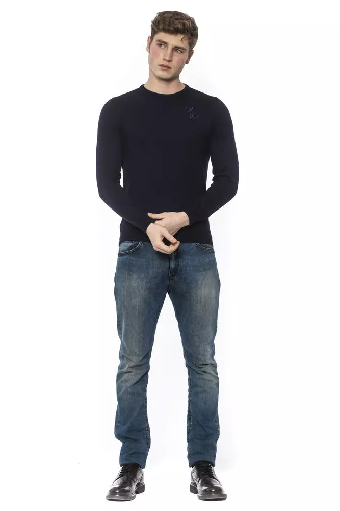 Billionaire Italian Couture Elegant Merino Wool Crewneck Sweater