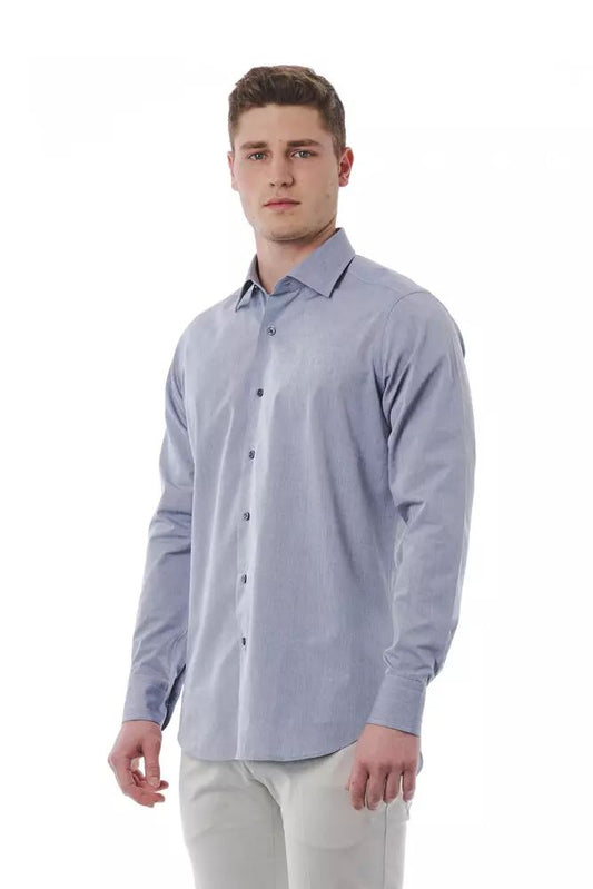 Bagutta Elegant Gray Italian Collar Shirt