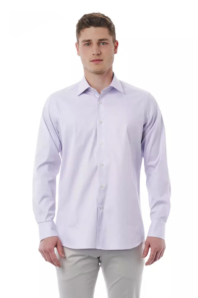 Bagutta Elegant Pink Italian Collar Shirt - Regular Fit