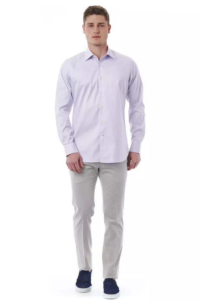 Bagutta Elegant Pink Italian Collar Shirt - Regular Fit