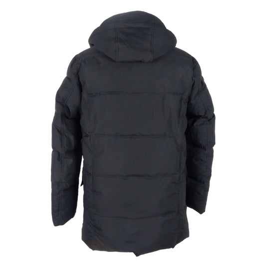 Emilio Romanelli Dashing Gentleman's Black Jacket with Hood