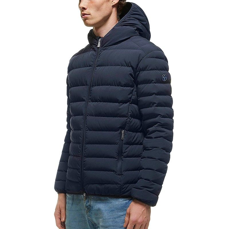 Centogrammi Blue Ultra Light Down Jacket with Cover Mask