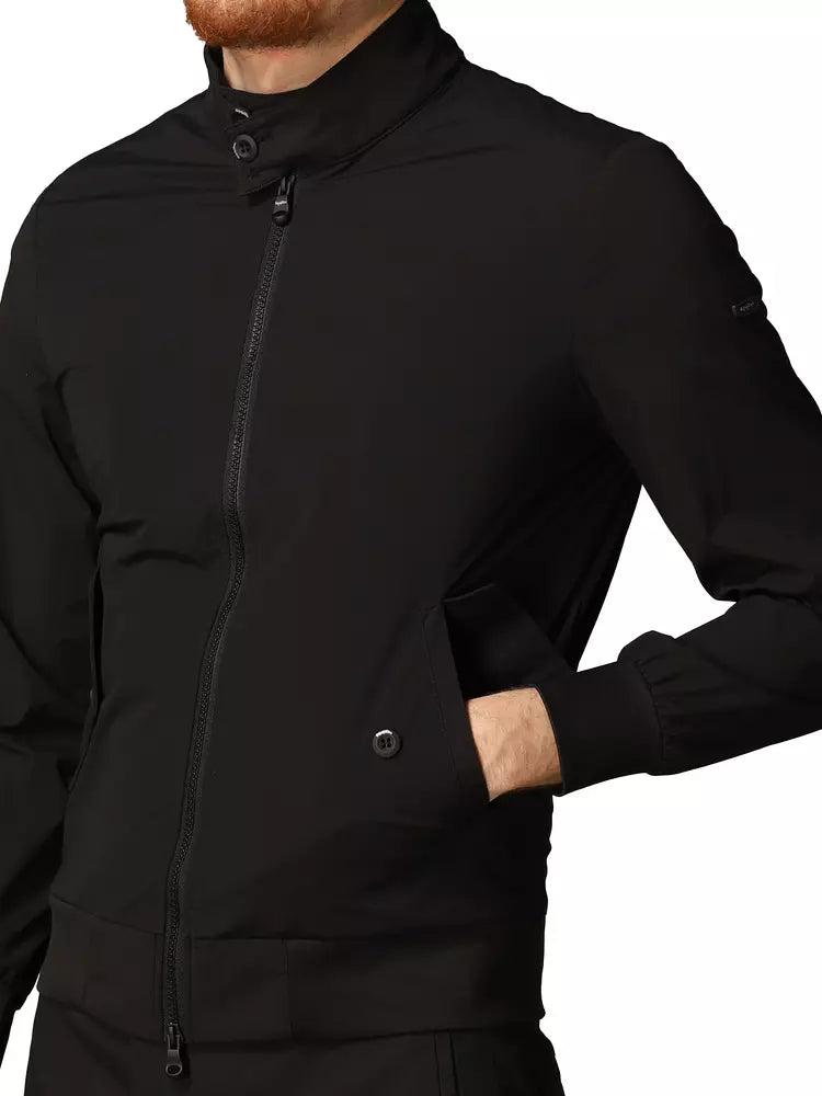 Refrigiwear Elegant Black Elasticized Jacket