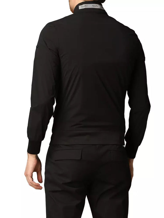 Refrigiwear Elegant Black Elasticized Jacket