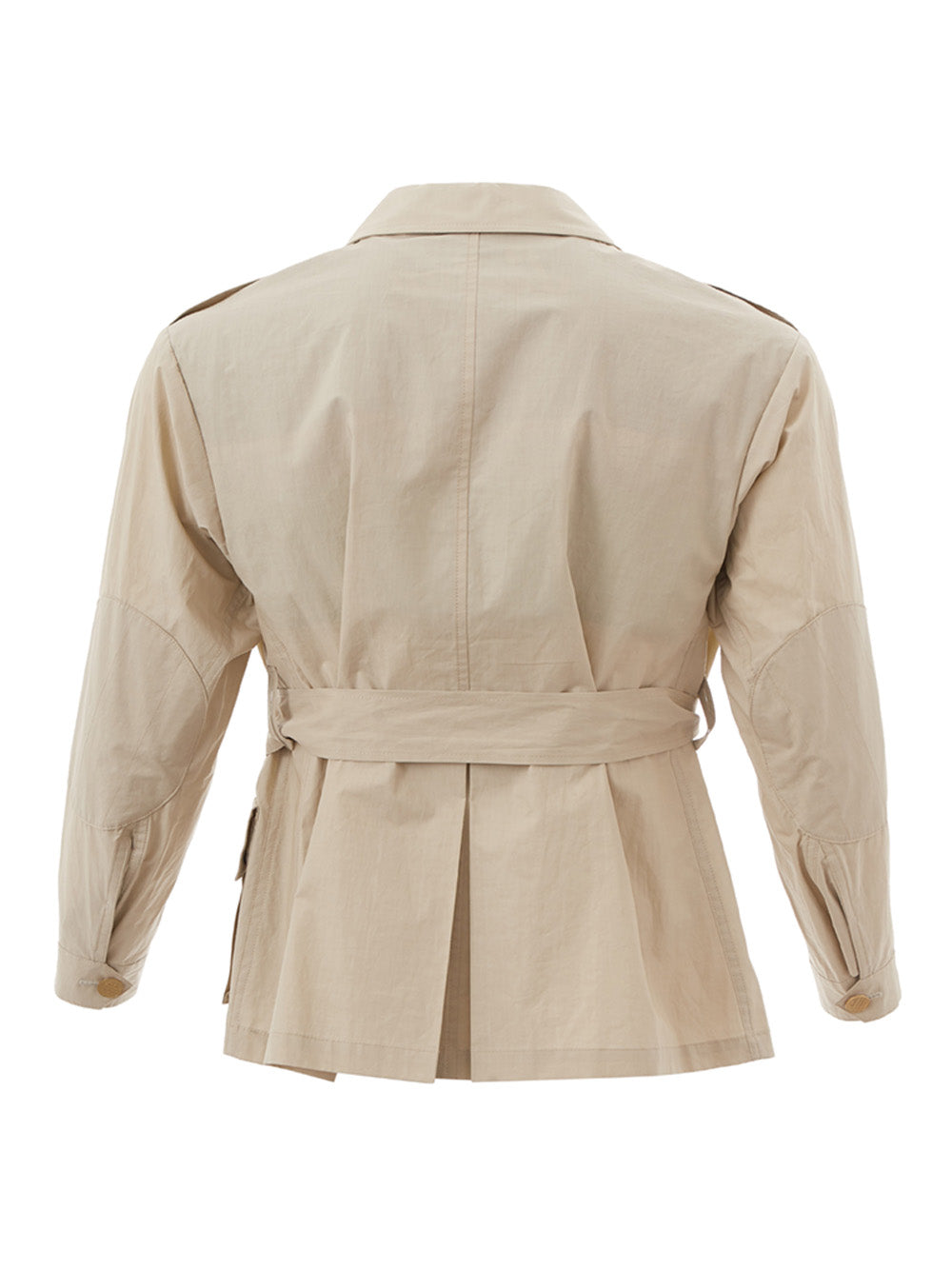 Sealup Elegant Beige Cotton Saharan Jacket