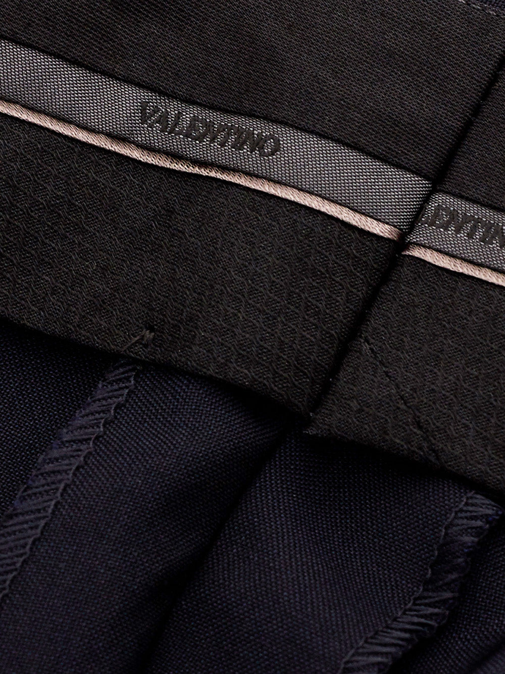 Valentino Elegant Tailored Blue Wool Trousers