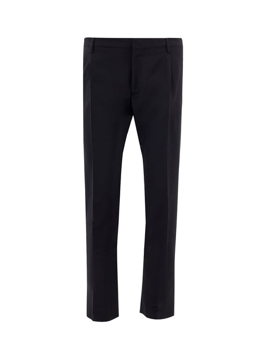 Valentino Elegant Tailored Blue Wool Trousers