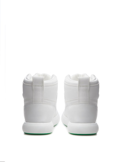 Bottega Veneta Elevate Your Style with High Pillow White Sneakers