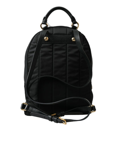 Dolce & Gabbana Black #DGFAMILY Embellished Backpack VULCANO Bag