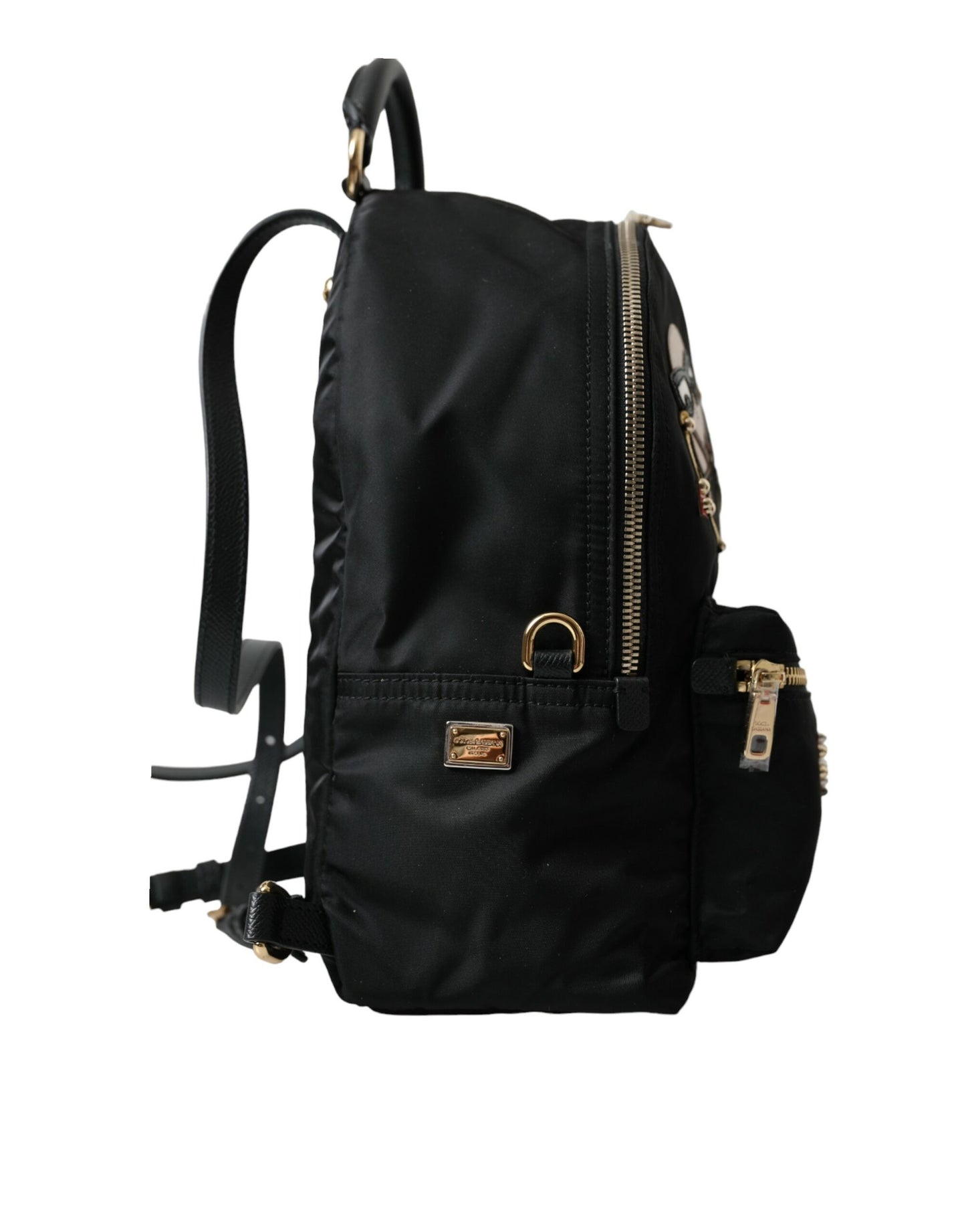 Dolce & Gabbana Black #DGFAMILY Embellished Backpack VULCANO Bag