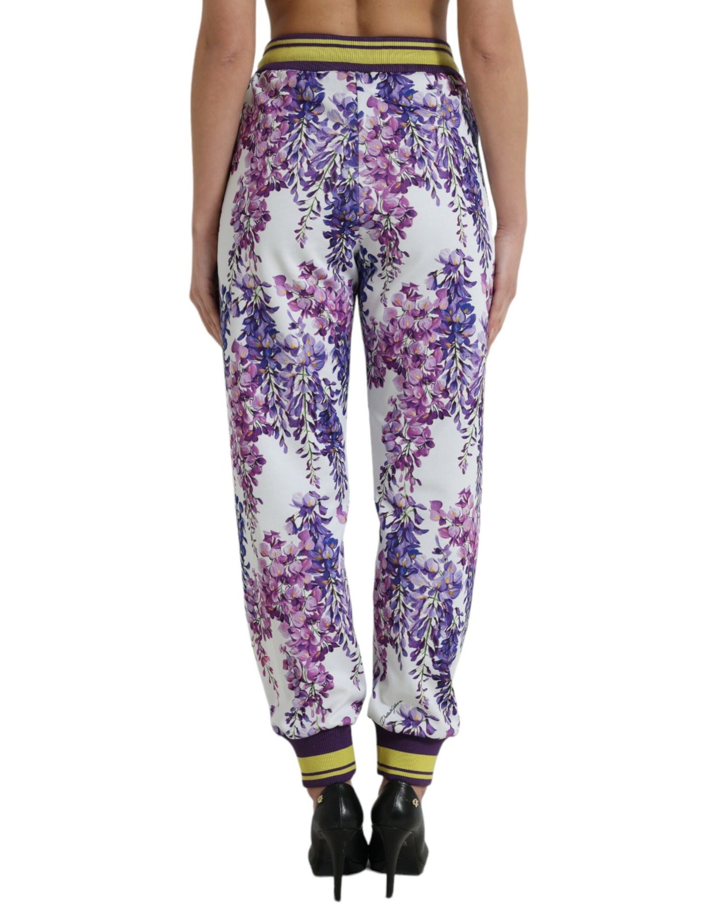 Dolce & Gabbana Multicolor Floral Print Jogger Pants