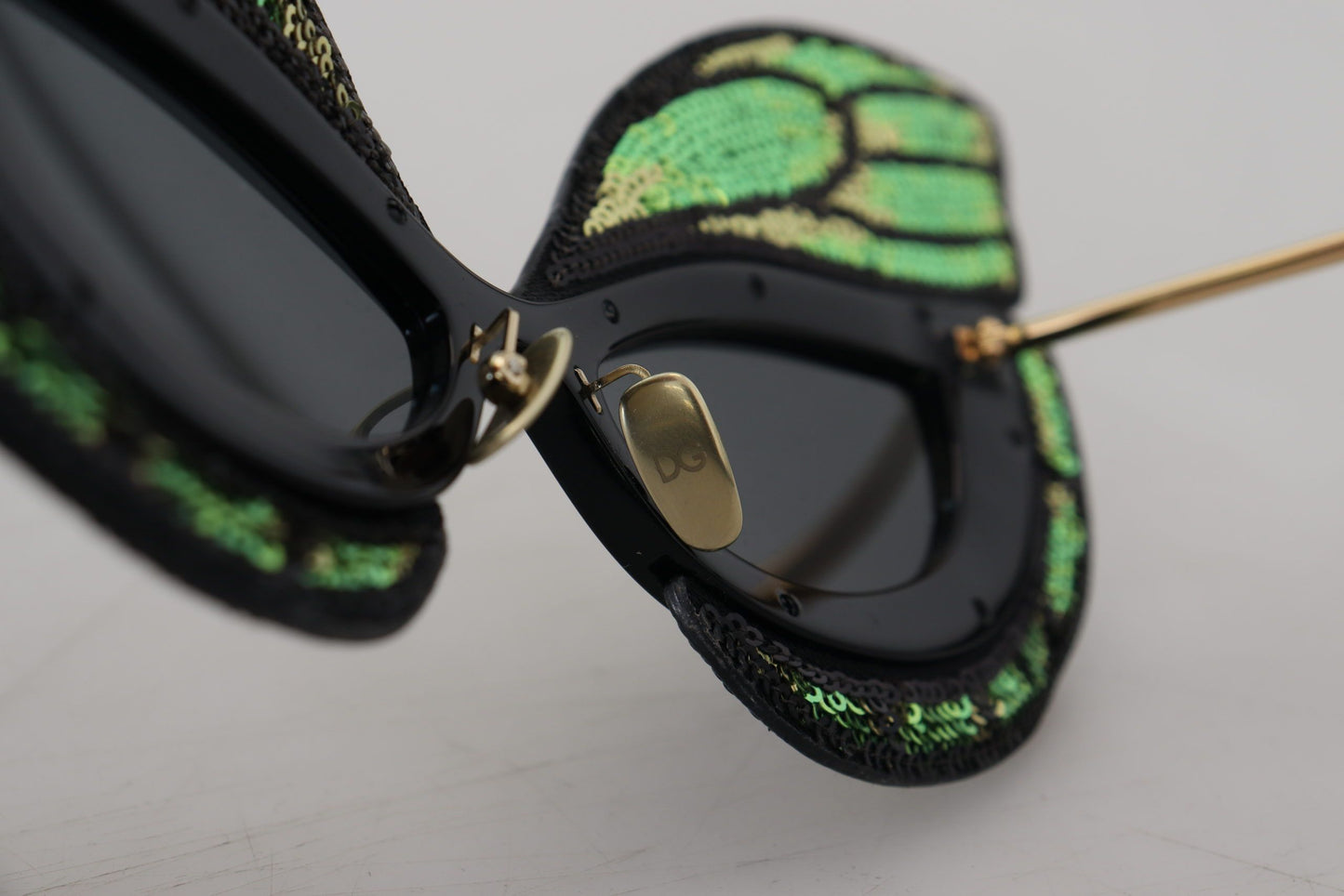 Dolce & Gabbana Exquisite Sequined Butterfly Sunglasses