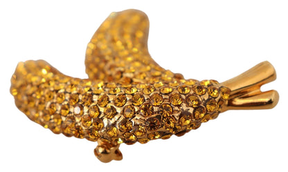 Dolce & Gabbana Crystal-Embellished Banana Brooch