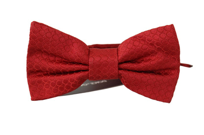 Dolce & Gabbana Elegant Red Silk Tied Bow Tie