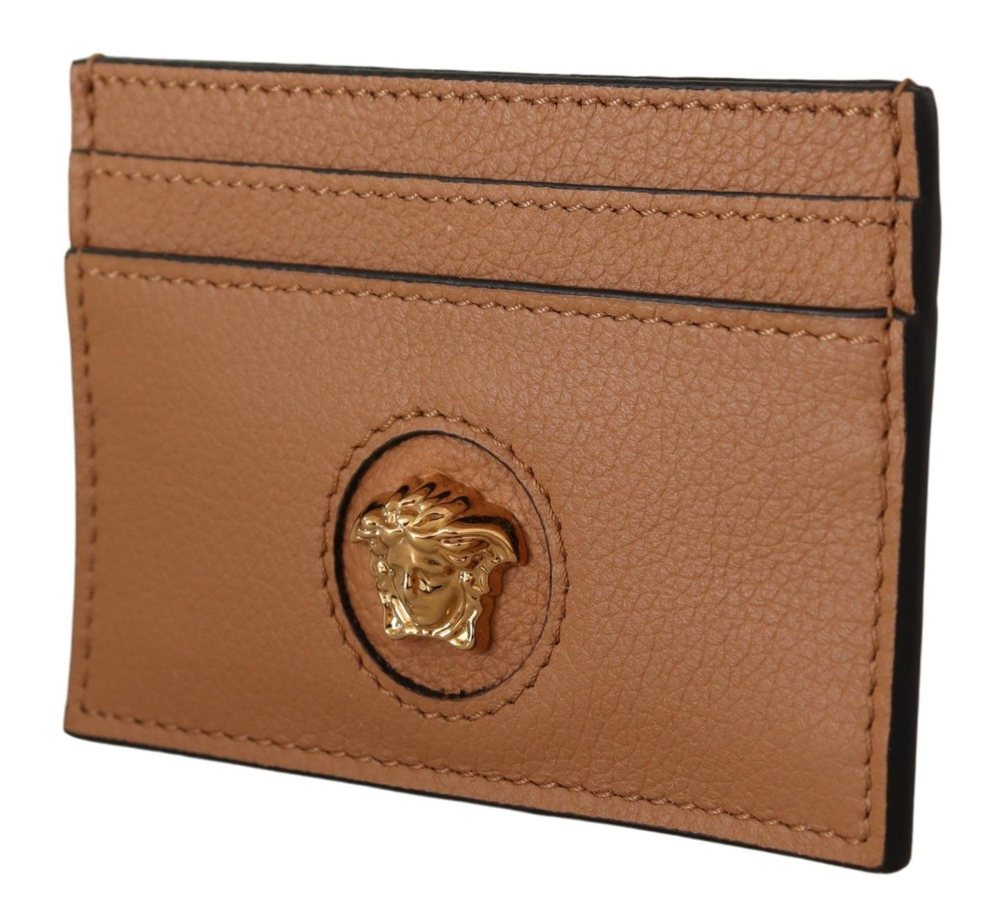 Versace Elegant Medusa Calf Leather Card Holder