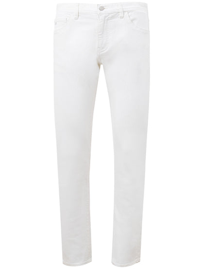 Armani Exchange Chic White Regular Fit Jeans Trousers