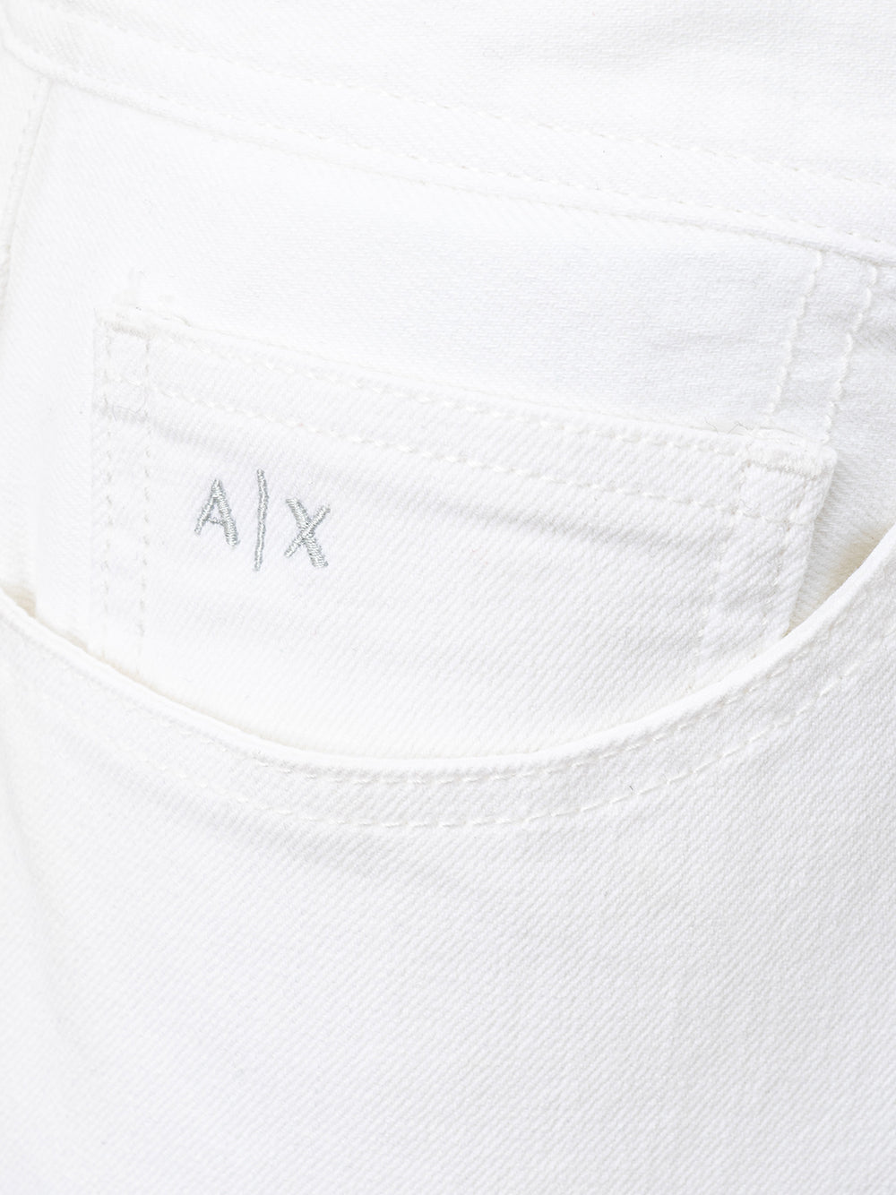 Armani Exchange Elegant White Cotton Trousers