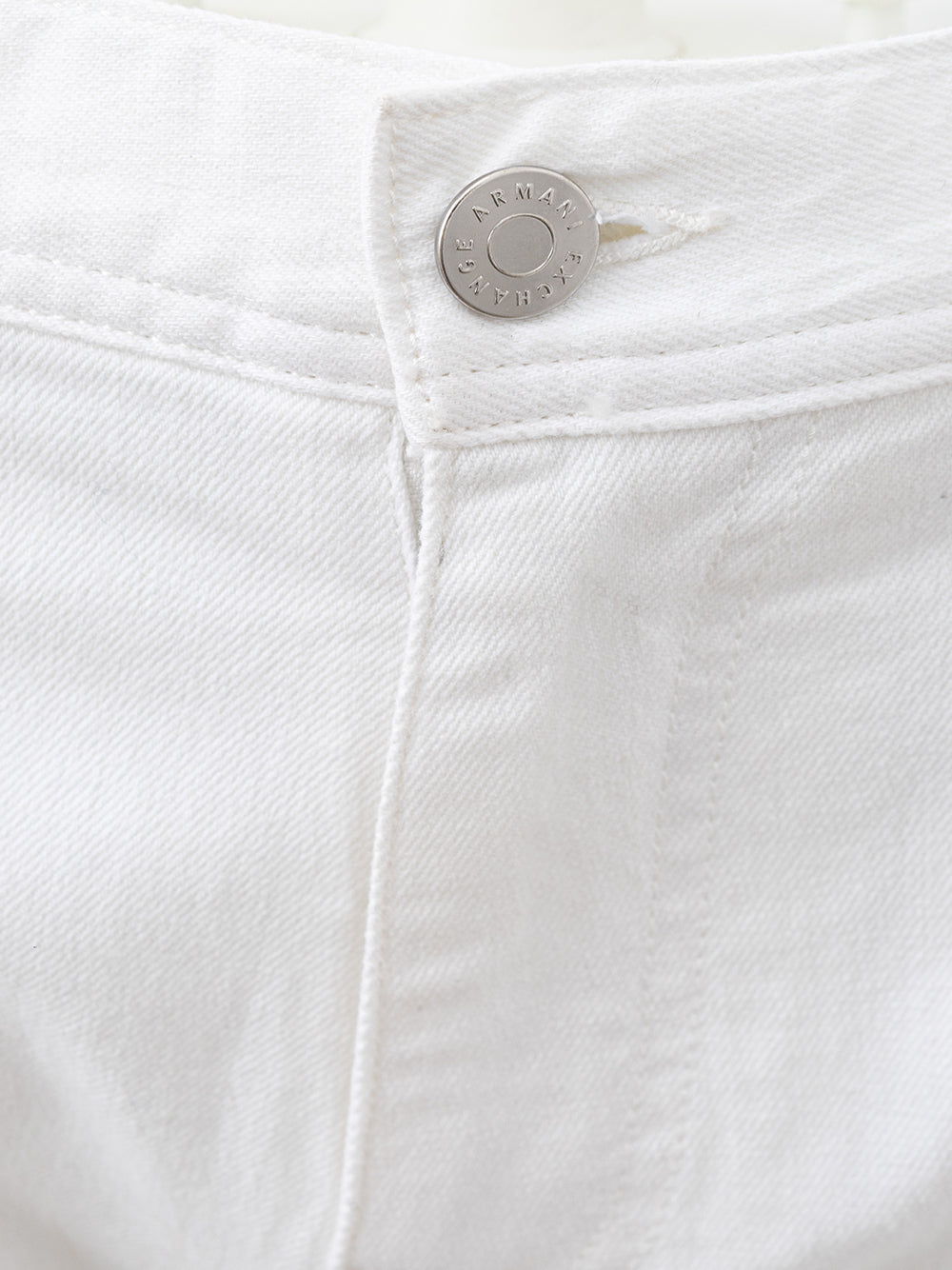 Armani Exchange Elegant White Cotton Trousers