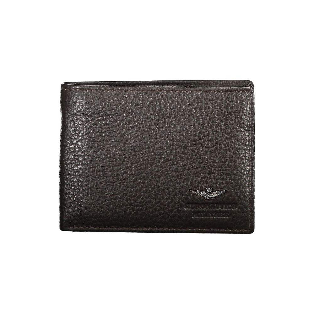 Aeronautica Militare Elegant Two-Compartment Leather Wallet