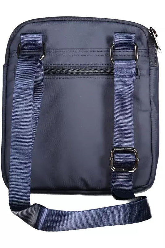 Aeronautica Militare Sleek Blue Shoulder Bag with Contrasting Details