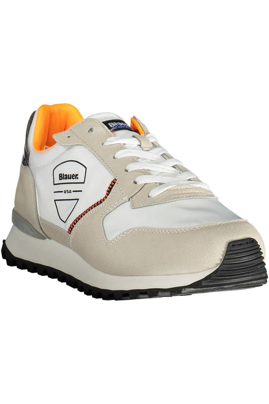 Blauer Sleek White Sneakers with Contrasting Accents