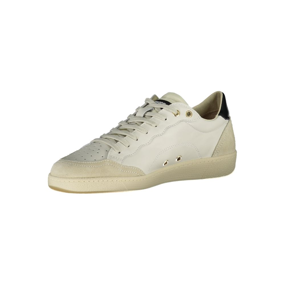 Blauer Sleek White Sneakers with Contrast Accents