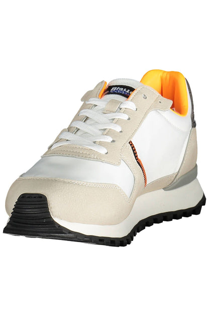 Blauer Sleek White Sneakers with Contrasting Accents