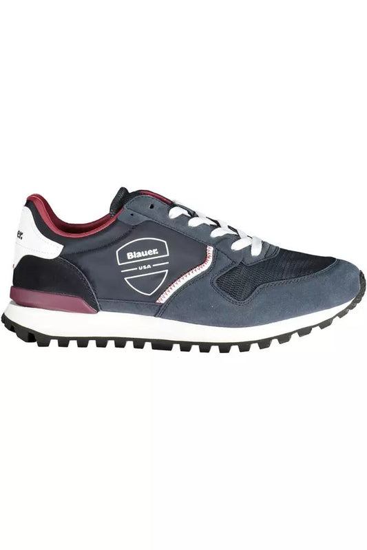 Blauer Sleek Blue Sports Sneakers with Logo Detail