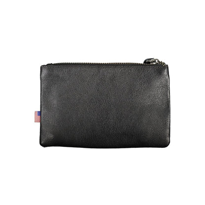 Blauer Sleek Black Leather Document Holder with Card Slot