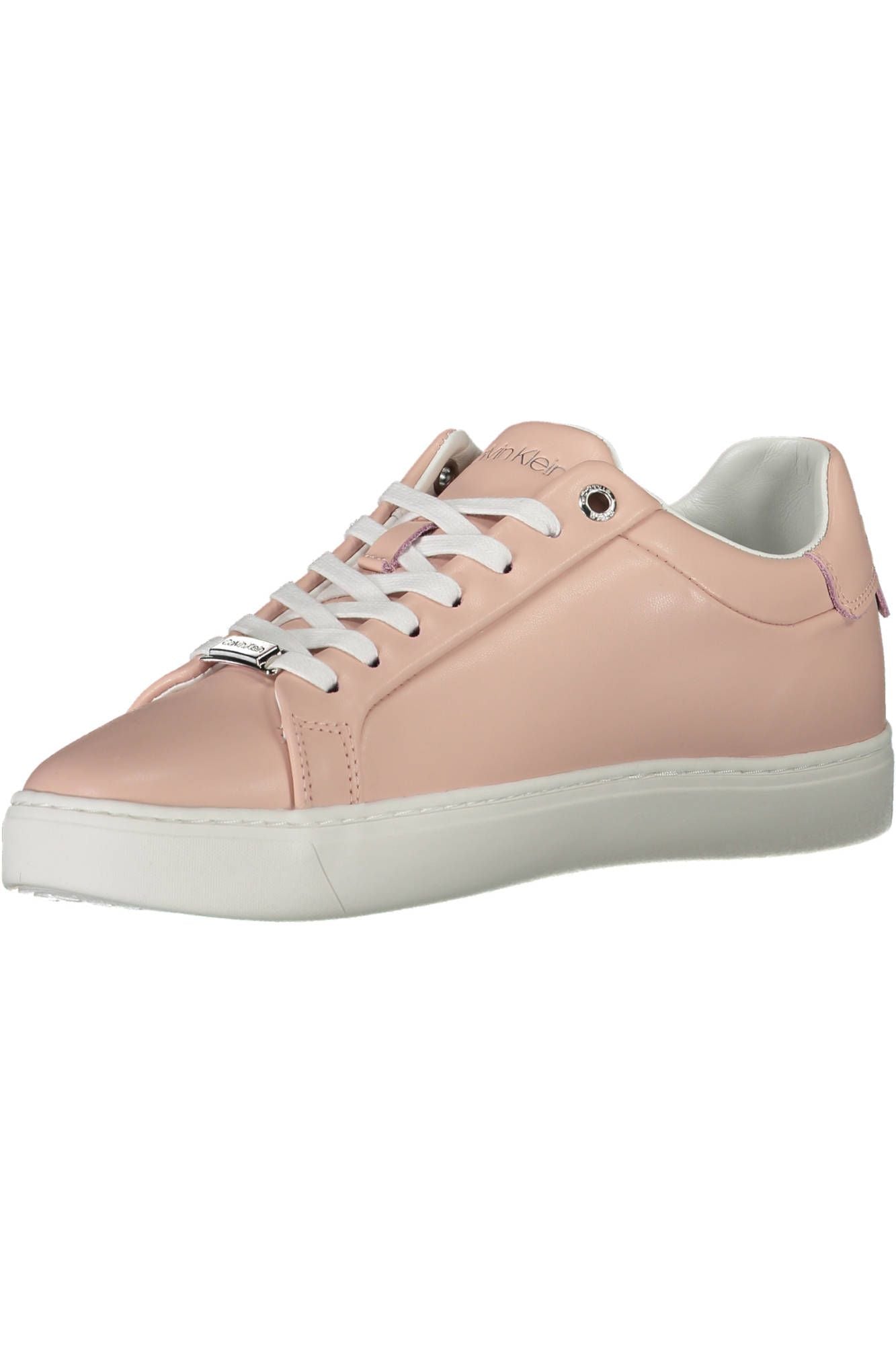 Calvin Klein Chic Pink Lace-up Sneakers with Logo Accents