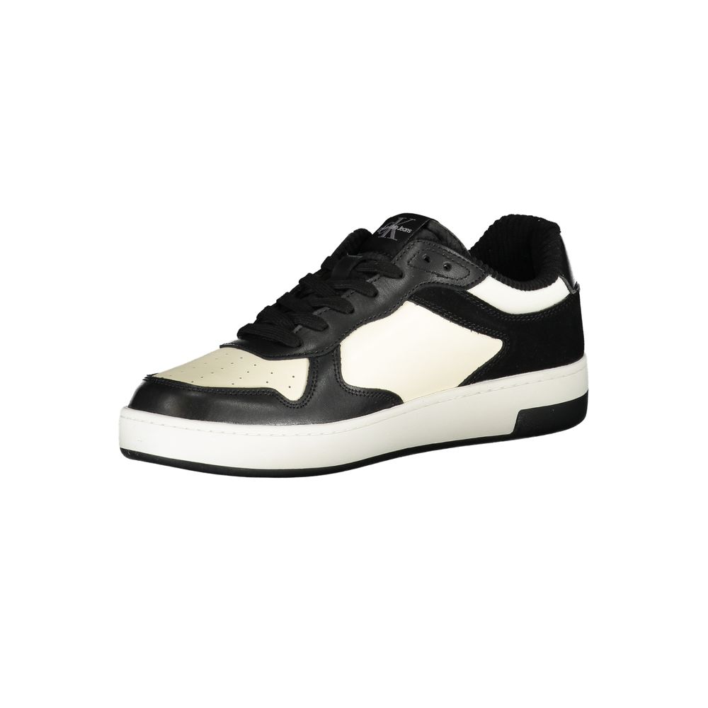 Calvin Klein Sleek Black Sneakers with Contrast Details