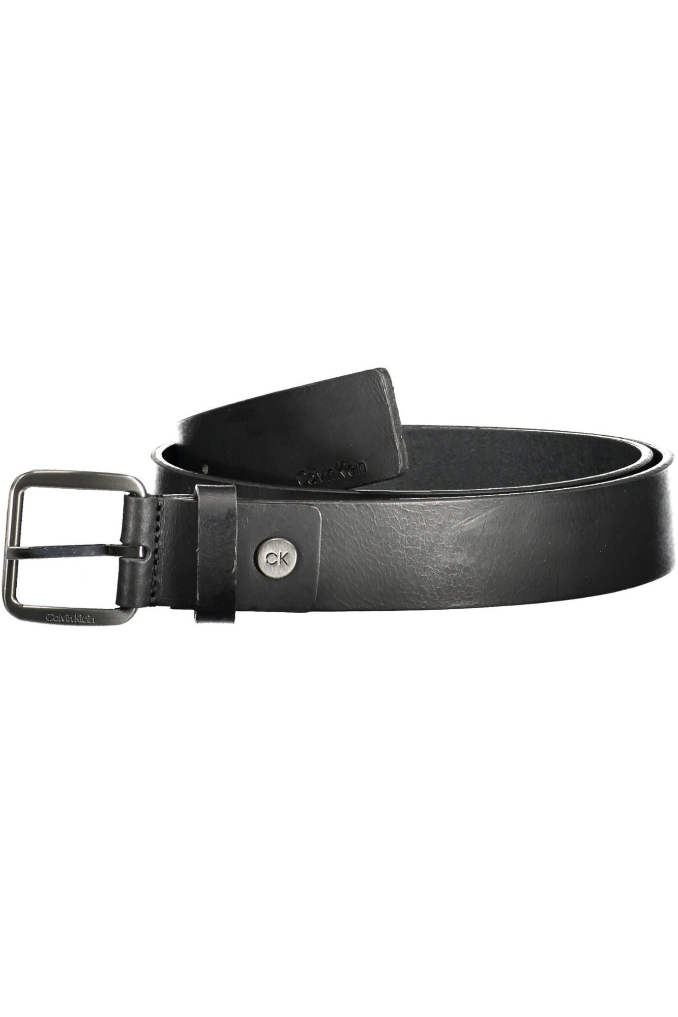 Calvin Klein Sleek Leather Belt with Metal Buckle