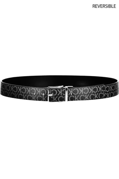 Calvin Klein Reversible Black Logo Buckle Belt