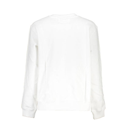 Calvin Klein Elegant Long Sleeve White Sweatshirt