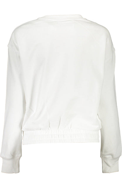 Calvin Klein Elegant White Cotton Sweatshirt